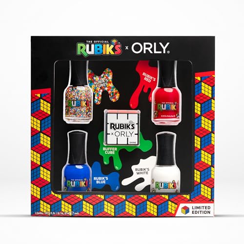 ORLY x Rubiks Nail Polish & Confetti Topper Kits (Collector's