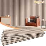 NZQXJXZ 10 Pack Large Acoustical Wall Panels, Sound Proof Panels for Wall, 47 x 12 x 0.4 Inches Self-Adhesive Acoustical Soundproof Panels, Acoustic Treatment for Home Office Recording Studio Camel