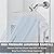 NearMoon Shower Head with Hose, High Pressure Stainless Steel Rain Showerhead and 3 Settings Handheld Spray Combo with Push Button Flow Control (12 Inch Shower Head Set, Chrome Finish)