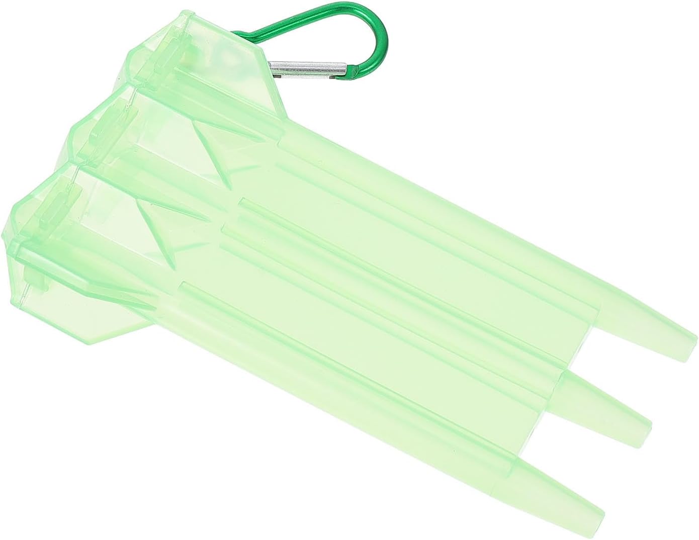 GALPADA Dart Storage Case Portable Hard Plastic Carrying Box with Green Cover Lightweight Flights and Tips Container for Leisure Darts Players