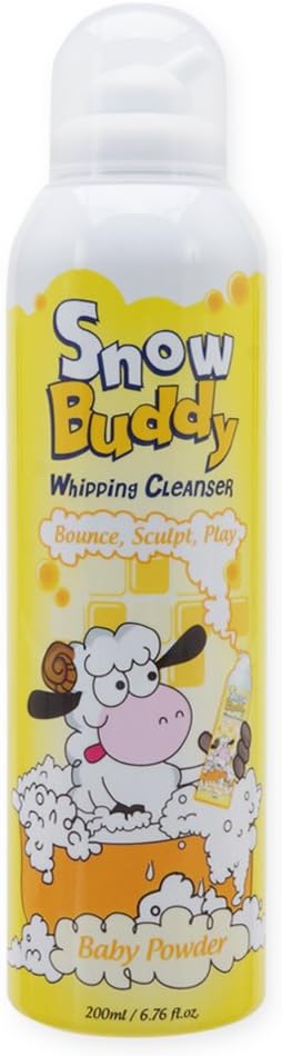 Snow Buddy Kids Bubble Bath - Whipping Mousse Type Fun Bath Gentle Body Cleanser (Baby_powder)