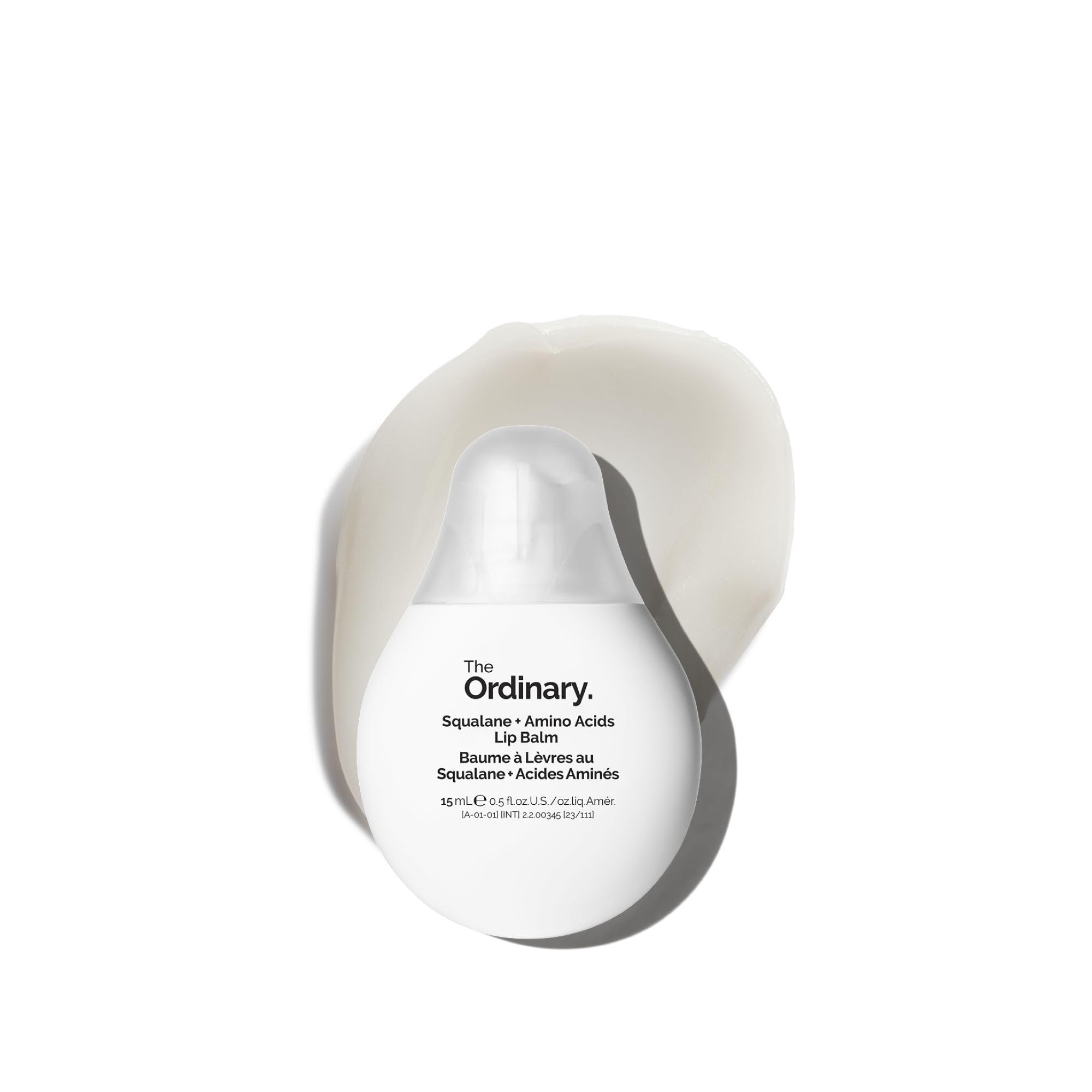 The Ordinary Squalane + Amino Acids Hydrating Lip Balm, for Lips, Elbows, and Cuticles, 0.5 Fl Oz