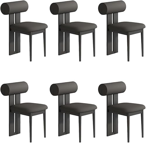 Miniatura 46 de YVYKFZD Juego de sillas de comedor de madera, sillas de cocina tapizadas, silla de comedor sin brazos, silla de sala de estar única, para oficinas,