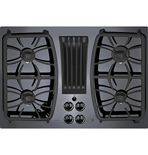 Comparison: Best Downdraft Ventilation For Induction Cooktop 6 GE APPLIANCES Profile Series 30 inch Built-in Gas Downdraft Cooktop Black Glass Top PGP9830DJBB