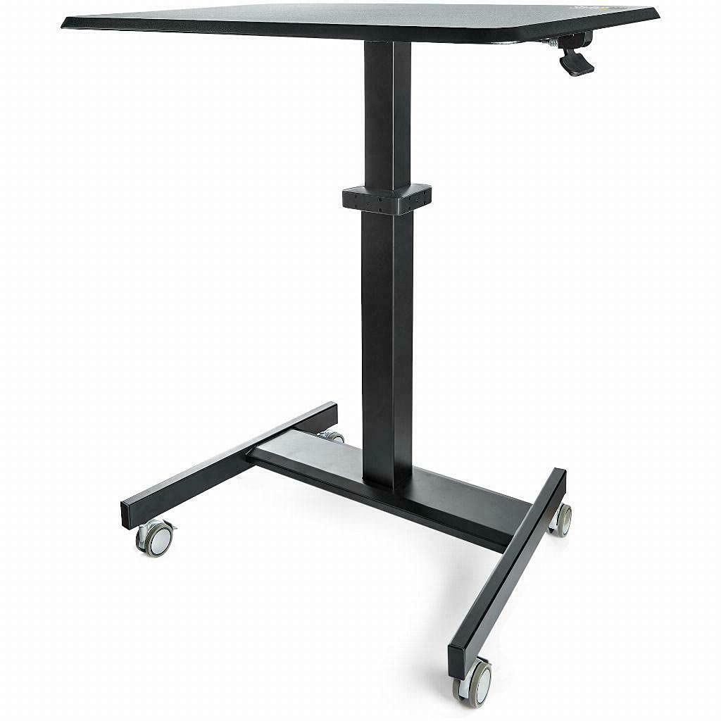 Startech.com Mobile Standing Desk - Portable Sit-Stand Ergonomic Heigh