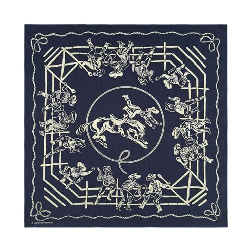 Vintage Bandana Scarf Cotton Western Print Outdoor Sport Headpiece Breathable and Comfortable for Men and Women