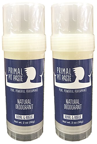 Primal Pit Paste Natural Deodorant Royal and Rogue 2 Ounce Stick (Pack of 2)