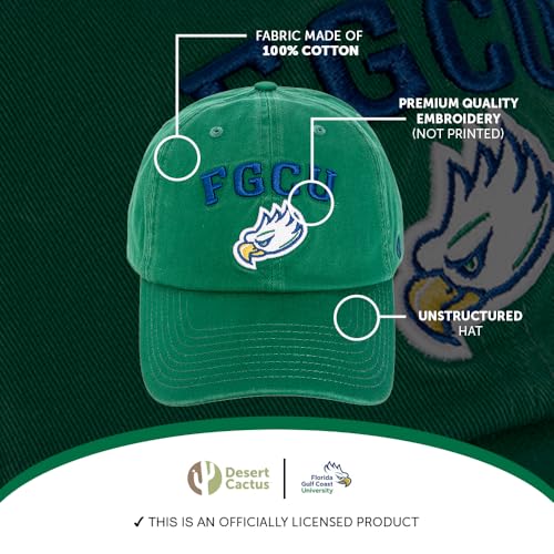 Gorra ajustable FGCU Eagles estilo E verde miniatura 4