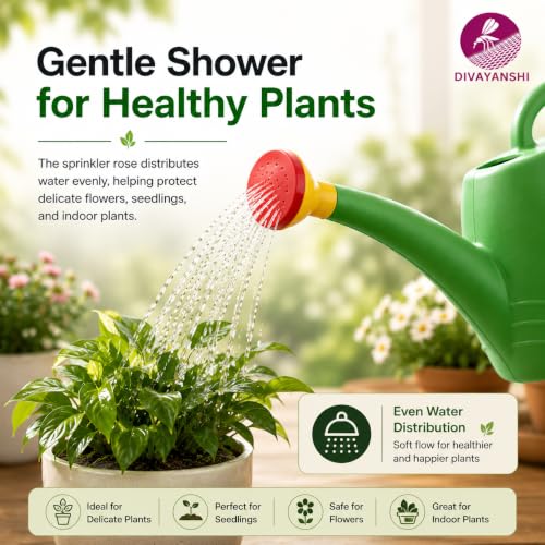 Image of Divayanshi Premium 2L /5L Watering Can for Plants - Long Spout, Leak-Proof Design | Garden Water Can for Indoor & Outdoor Plants, Flower Watering Pot, Gardening Sprayer & Water Dispenser (2l)