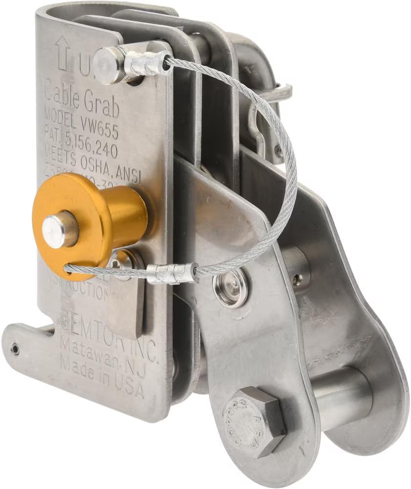 Model VW655 Cable Grab for 5/16" to 3/8" Cable – Fall Protection Safety Equipment