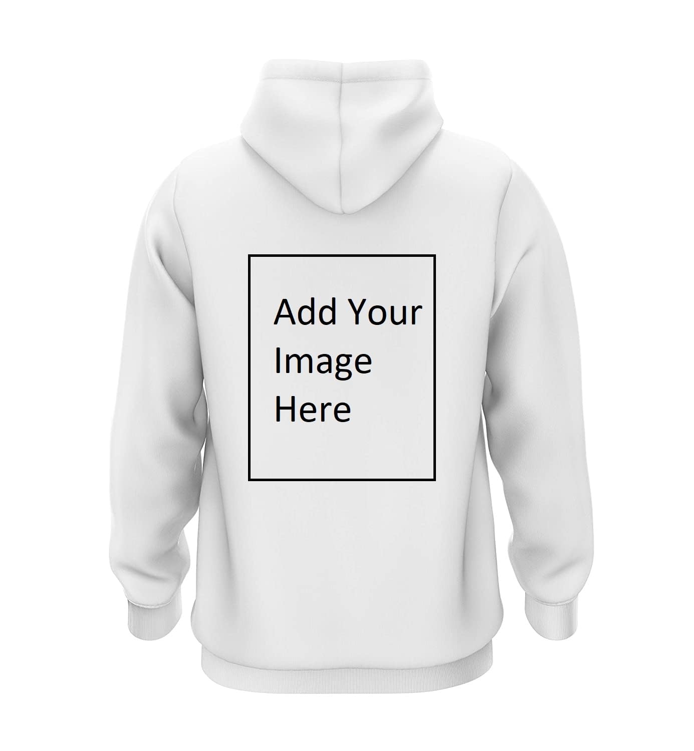 custom Customized and Personalized Photo On Back Side Hoodies for Men and Women Pure Cotton White.-picture-34