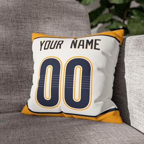Image of ANTKING Nashville Throw Pillow Personalized Custom Any Name and Number for Men Women Boy Gifts