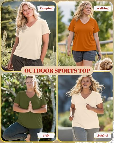 Image of Neer 3 Pack Plus Size Women's T-Shirts