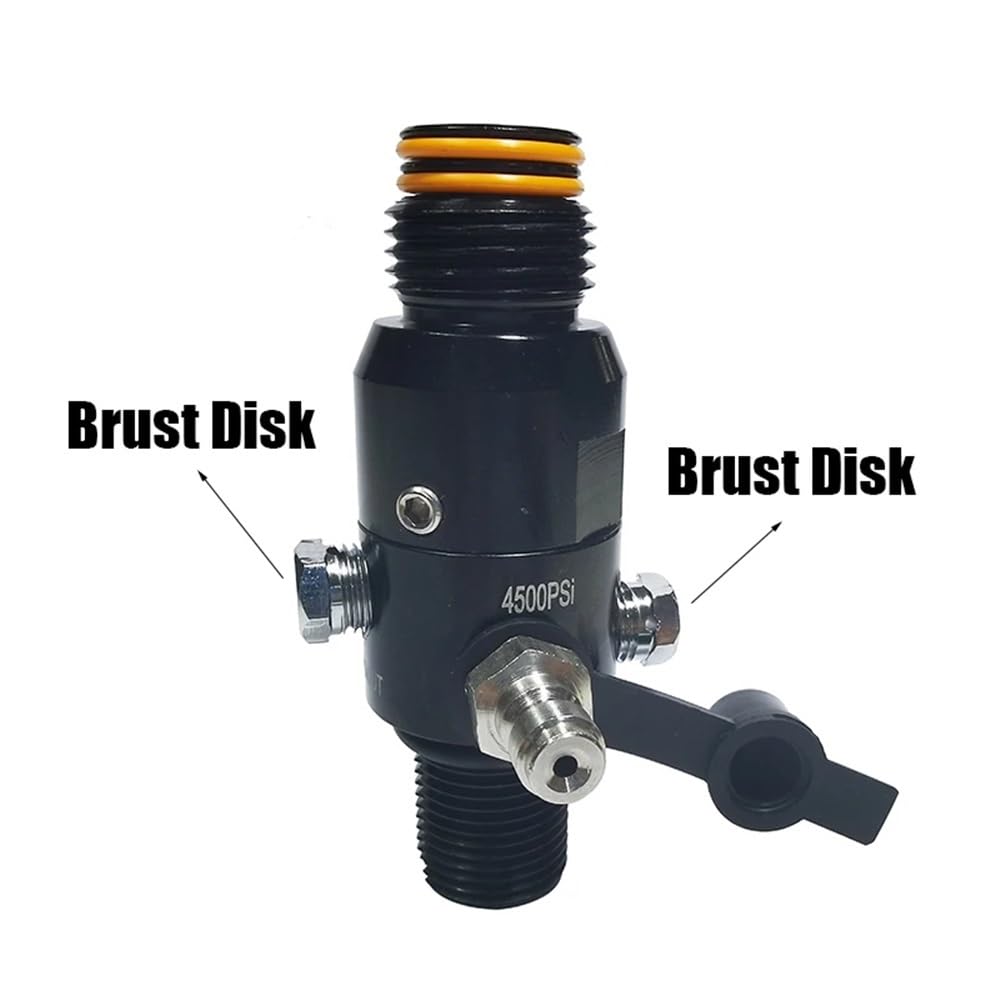 HPA – régulateur d'air, accessoires, Valve de CO2 comprimé, cylindre d'oxygène et d'azote, bouteille de réservoir, entrée 4500psi, sortie 800psi à 3000ps(M18 1800psi)