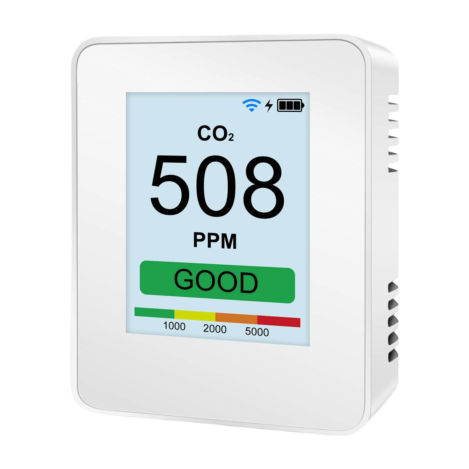 Tsophreniq Easy To Use Co2 Pm2.5 Air Meter, Ensures Safe Indoor Environment For Workplaces Real Air
