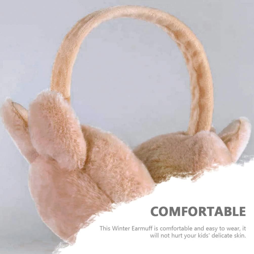 BESPORTBLE Adorable Bunny Ears Earmuff Foldable Cartoon Ear Protector for Warmth for Outdoor Activities Easy to Wear Comfortable Design for Boys and Girls and Adults image 2