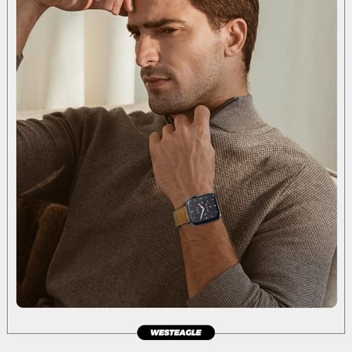 Bracelet aimanté Apple Watch cuir véritable ajustement millimétrique