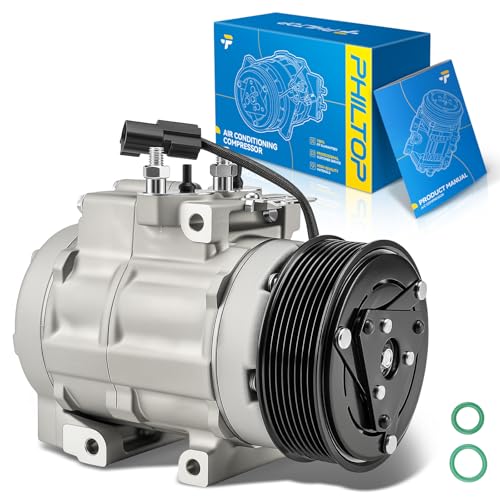Image of PHILTOP Air Conditioner AC Compressor for Ford F250 /F350 /F450 /F550 Super Duty 2011-2016 6.7T,F650 /F750 2016-2019, 2021-2023 6.7T,F59 Commercial Stripped Chassis 19-21,F53 Motorhome Chassis 19-23