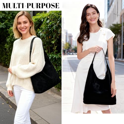 Bolso Suede Hobo para Mujer Trendy Tote y Shoulder miniatura 7