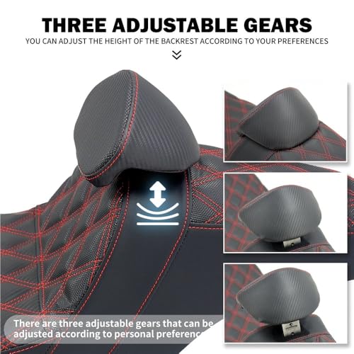 Asiento Touring para conductor con respaldo ergonómico antifatiga 4