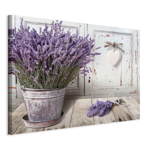 murando - Wandbilder XXL Lavendel 60x40 cm Leinwandbild 1 tlg Kunstdruck modern Wanbilder XXL Wohnzimmer Leinwand Moderne Wanddekoration Design Wand Bild Blumen Holzoptik Vintage b-C-0647-b-a murando - Wandbilder XXL Lavendel 60x40 cm Leinwandbild 1 tlg Kunstdruck modern Wanbilder XXL Wohnzimmer Leinwand Moderne Wanddekoration Design Wand Bild Blumen Holzoptik Vintage b-C-0647-b-a