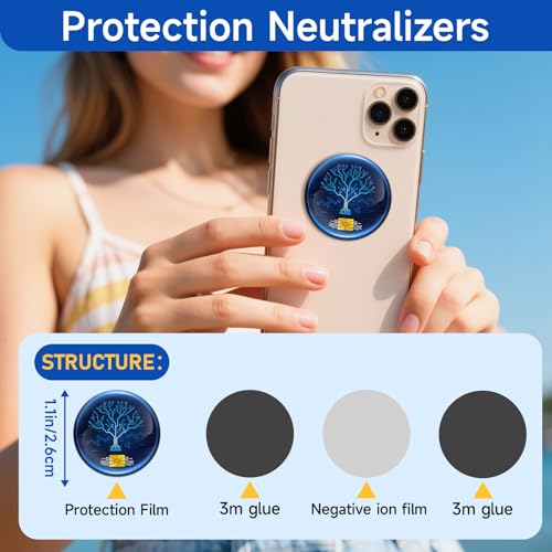 Image of 20 Pcs Phone Protection Stickers Neutralizers for Smart Phones /Tablets /Laptops /Computer /WiFi /Priner /TV Electronic Devices Blockers