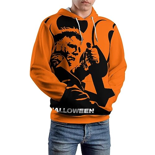 ZHANGXM Long Sleeve 3D Funny Print Hoodie Halloween Michael Myers Spring And Autumn Blouse for Unisex Sweatshirt4