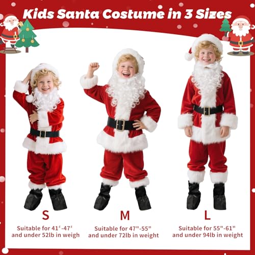 Disfraz completo de Santa para niños talla Small miniatura 4