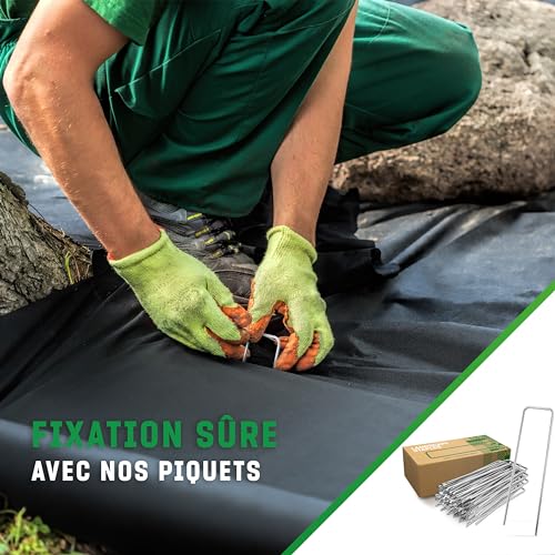 GardenGloss Toile de Paillage 50 g/m2 - (5m x 2m, Pliée) – vue 4
