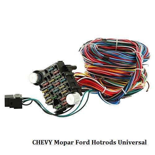 Universal Extra Long Wires 21 Circuit Wiring Harness Hotrod Fit For Gm Chevy #TOP2