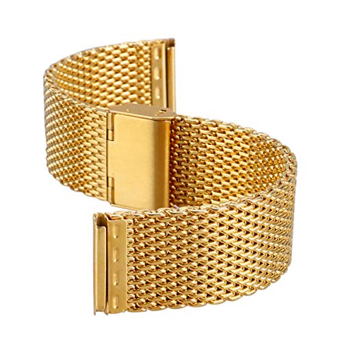 Bracelet de montre doré 20mm 22mm, l'accessoire idéal du quotidien