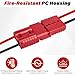 BFXM Anderson Connector 2 Pcs, 50 Amp 12-36v Batteries Quick Connect/Disconnect Plug Kit, Connectors for 6 to 12 Gauge Cables, for Car Bike ATV Winches Lifts Motors More,SB50 Red