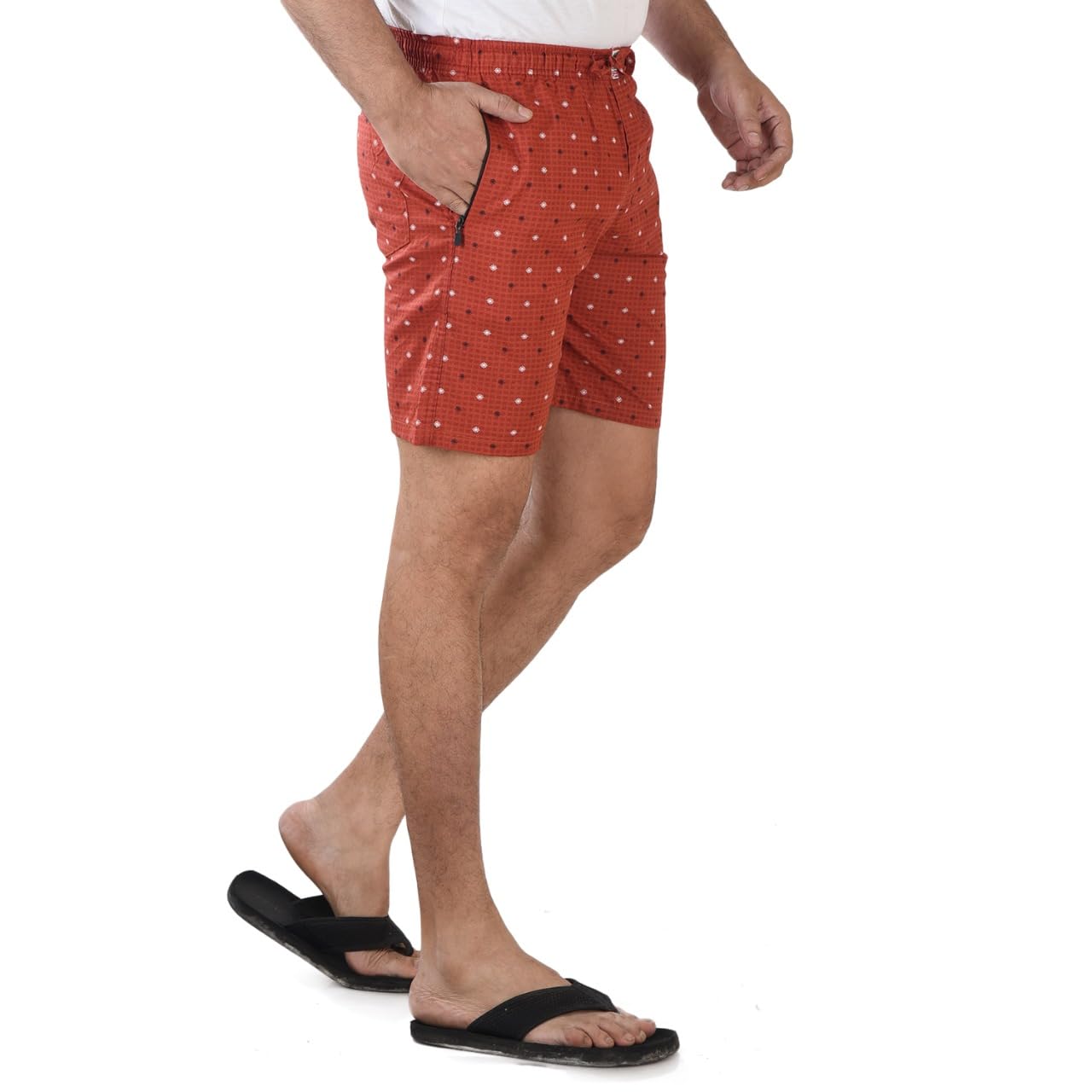 men's boxers and swim shorts for summer, sizes l-4xl, assorted styles red.…