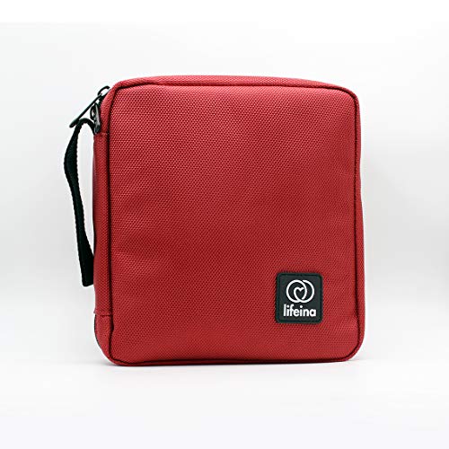 Bolsa de transporte LifeinaBag24 para medicamentos frágeis. A LifeinaBag24 é uma bolsa isotérmica que mantém os seus medicamentos na temperatura adequada entre 2 e 8 graus C durante 24 horas.