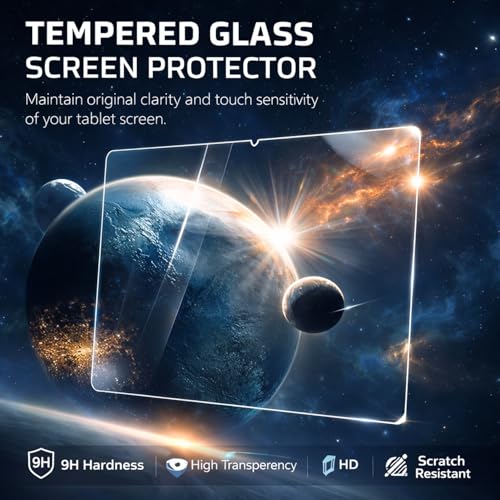Image of Tempered Glass for Lenovo Tab P12 Pro 12.6 inch (TB-Q706F / TB-Q706Z) - 9H Hardness, Anti-Scratch, Anti-Fingerprint Screen Protector