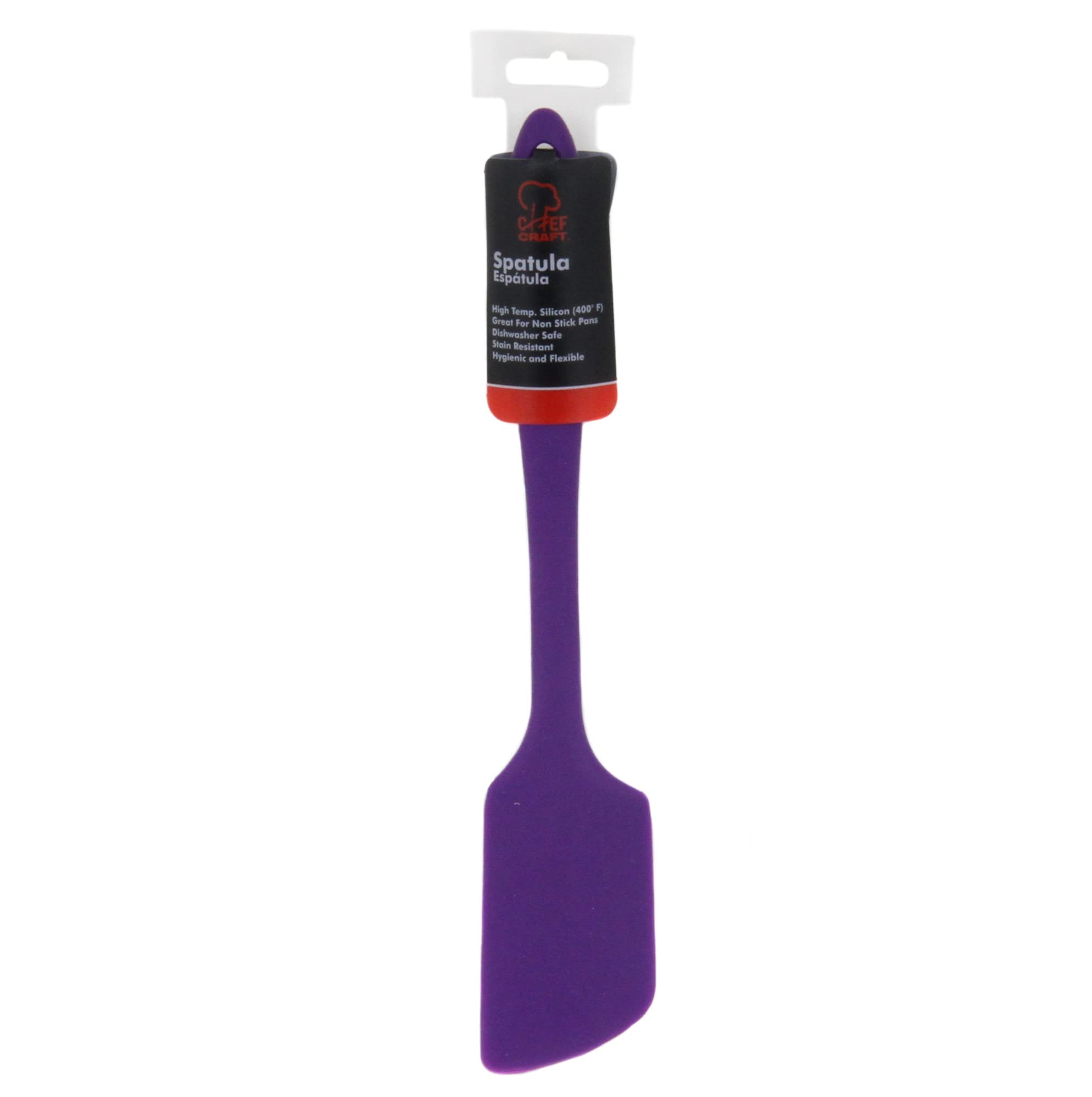 Chef Craft Spatola angolare in silicone di alta qualità, 28 cm, viola