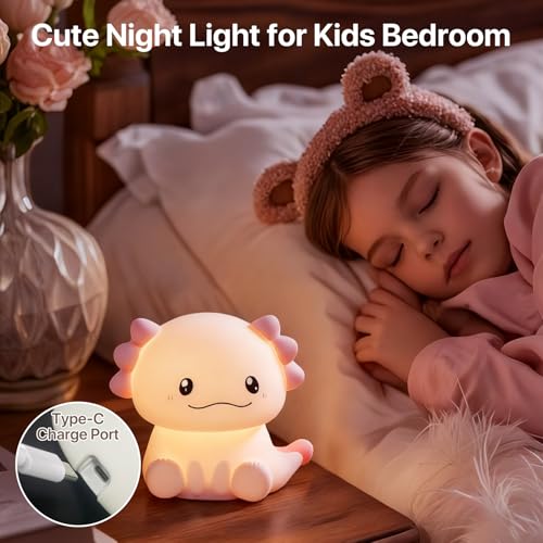 Veilleuse salamandre jolie lampe de chevet LED pour chambre d'enfant
