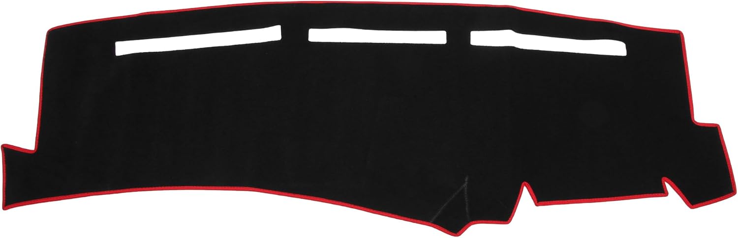 Dashboard Dash Cover Compatible for Chevy Silverado 1999-2006, Durable Polyester Red Front Dash Cover Mat