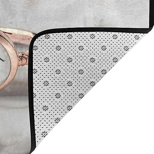 Tapis doux marbre blanc pour isoler et décorer le sol du salon