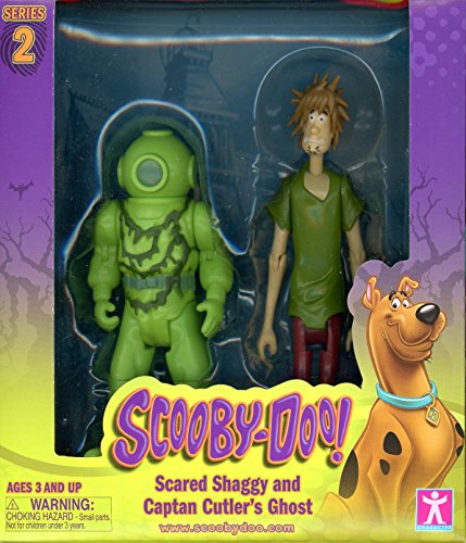 Scooby Doo, Series 2 Scared Shaggy and Captain Cutler's Ghost Action Figures