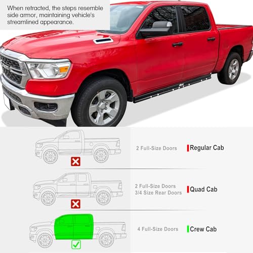 APS iBot Power Drop Steps para Dodge Ram 1500 2019-2024 miniatura 6