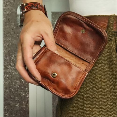 Wallet Retro Small Card Holder Small Driver's License Coin Purse Simple Bag(Brown)3