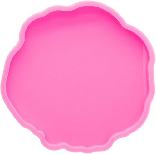 Molde de silicona con forma de flores irregulares brillantes y brillantes, moldes de resina epoxi, posavasos de geoda, ágata, moldes de resina,