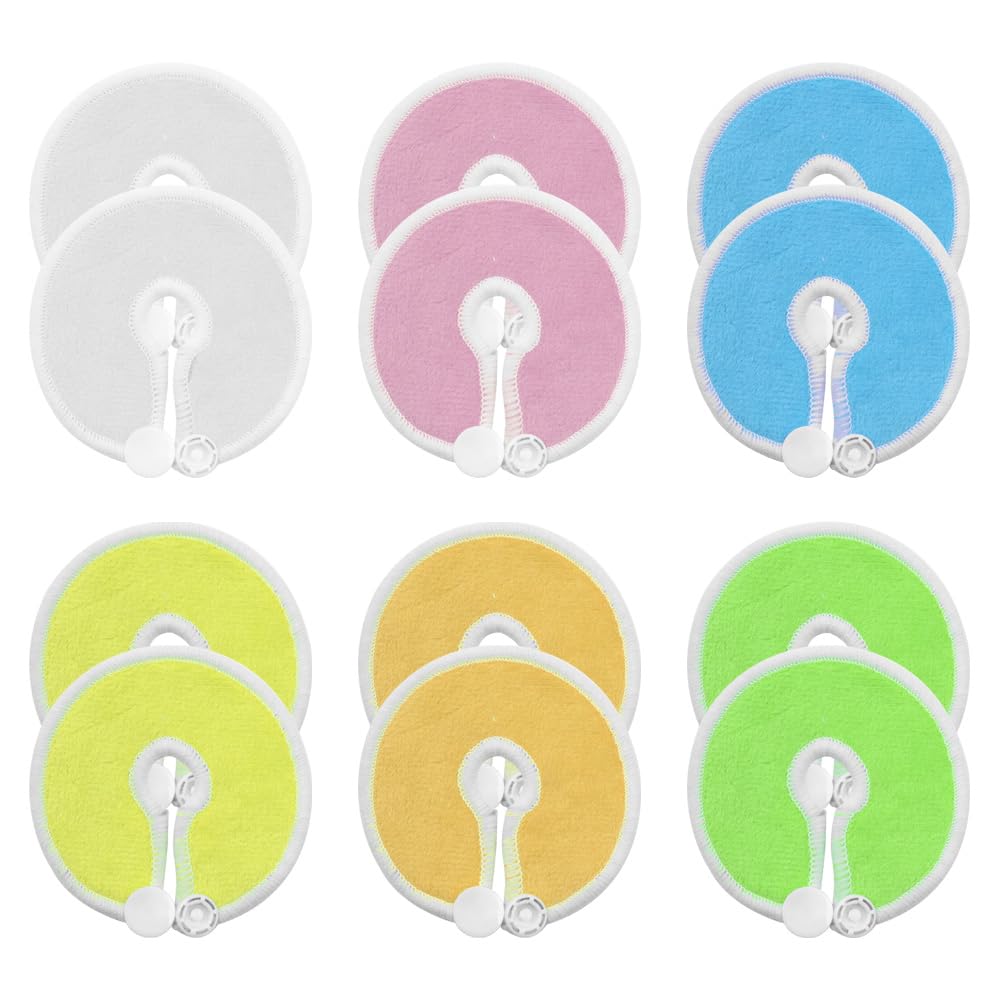 Hsthe Sea 12 Pieces G Tube Pad Holders Reusable Feeding Tube Supplies for Feeding Support Abdomen Button Cover Breastfeeding Nursing