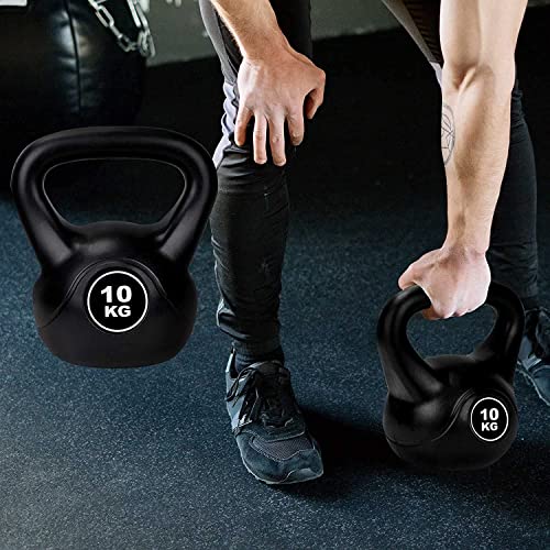 51rPTMgC6rL Kemket Vinyl Kettlebell Weight - 2kg to 20kg- Color Coded Weights, Strength Training Fitness Workout Home Gym 2kg, 4kg… - Image 3