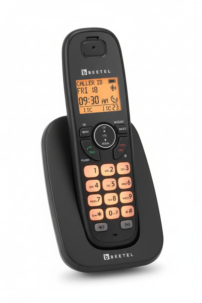 Beetel X70N Cordless Phone with packaging and user manual