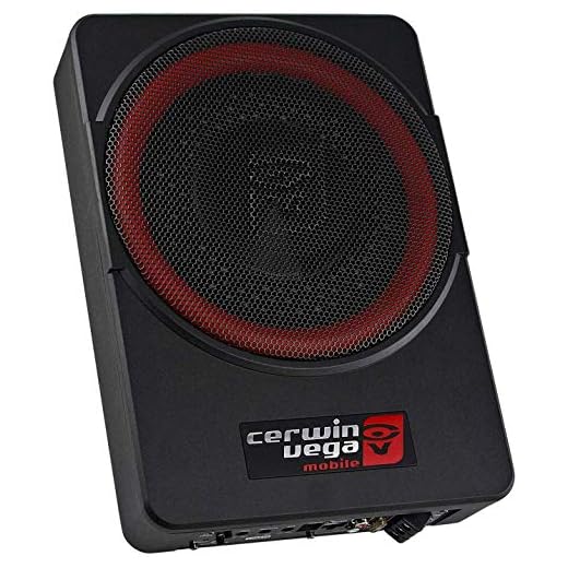 Cerwin Vega VPAS10 10" 2Ω 550W Max / 200W RMS Powered Active Subwoofer Enclosure + Bass Knob