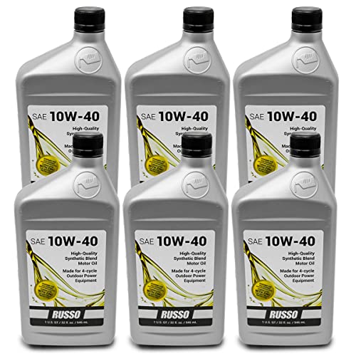 Aceite para motor mezcla sintética SAE 10W40 32oz Russo miniatura 1