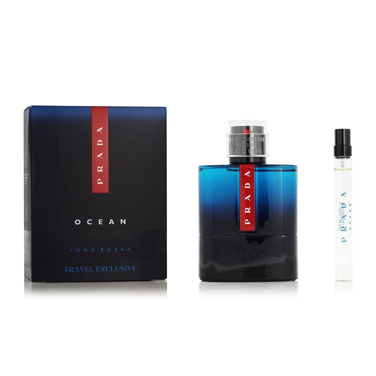 Prada Luna Rossa Ocean Eau de Toilette EDT Gift Set 100ml EDT + 10ml EDT