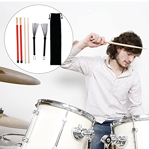 Set de baquetas con cepillo para percusión miniatura 7